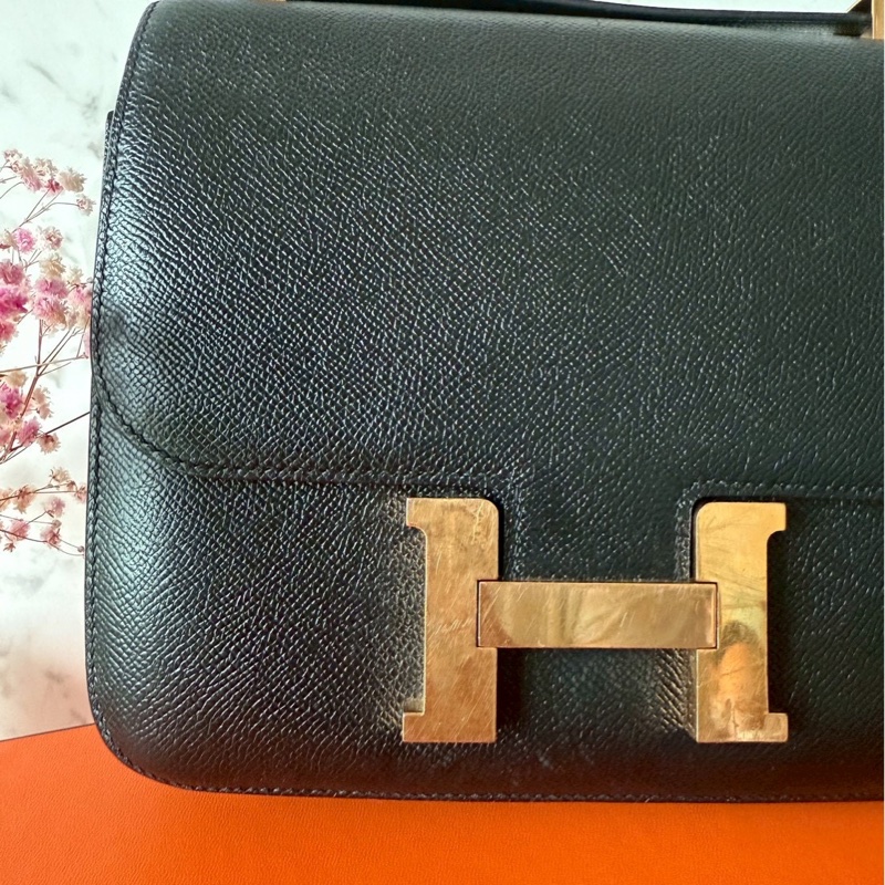 Hermes constance 24 黑色金釦-2