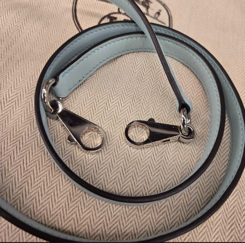 有購証🩷 愛馬仕 Bolide27 馬卡龍藍 銀扣 A刻 鎖具齊全 有塵袋 小票-6