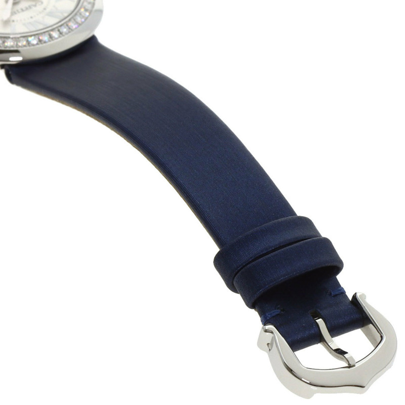 卡地亞 W4BL0002 Ballon Blanc 26毫米精鋼/皮革女士腕錶-8