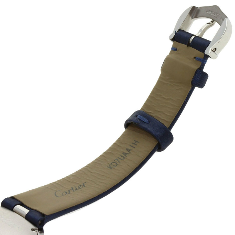 卡地亞 W4BL0002 Ballon Blanc 26毫米精鋼/皮革女士腕錶-9