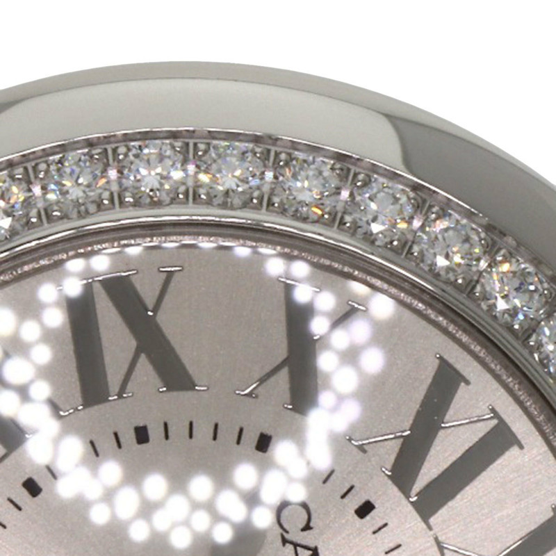 卡地亞 W4BL0002 Ballon Blanc 26毫米精鋼/皮革女士腕錶-21