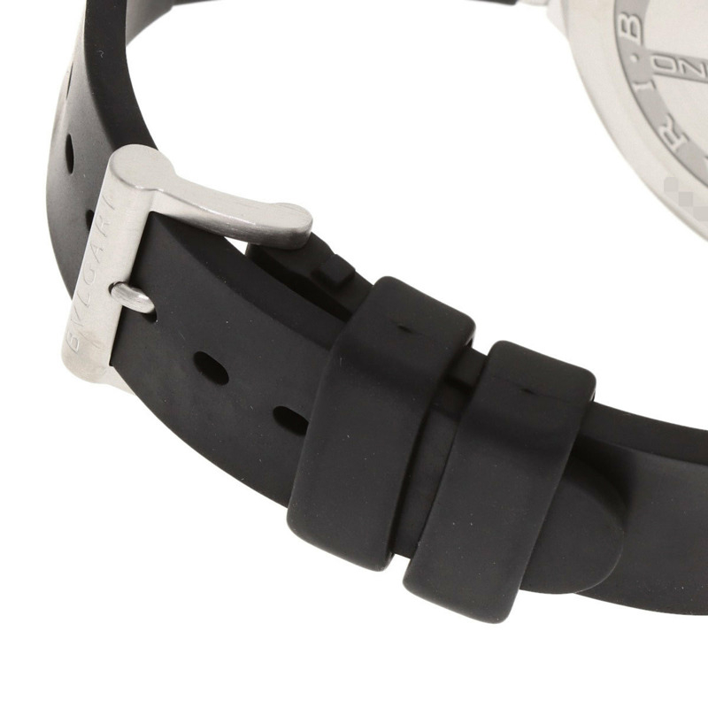 寶格麗 DG42SVCH Diagono 男士計時腕錶，精鋼錶殼搭配橡膠錶帶-7