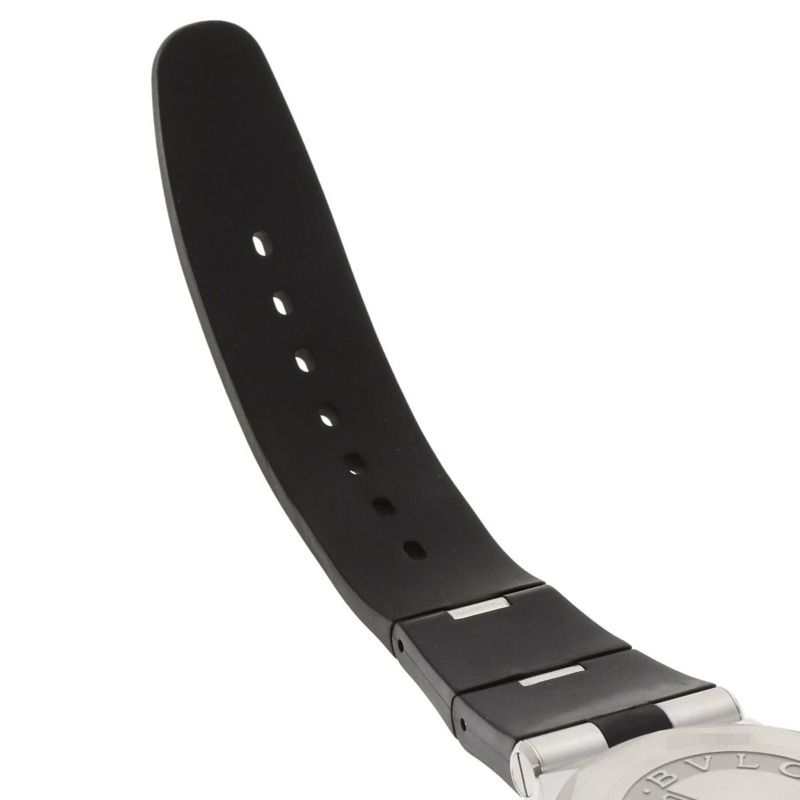 寶格麗 DG42SVCH Diagono 男士計時腕錶，精鋼錶殼搭配橡膠錶帶-11