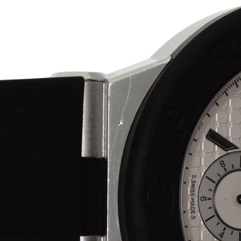 寶格麗 DG42SVCH Diagono 男士計時腕錶，精鋼錶殼搭配橡膠錶帶-19