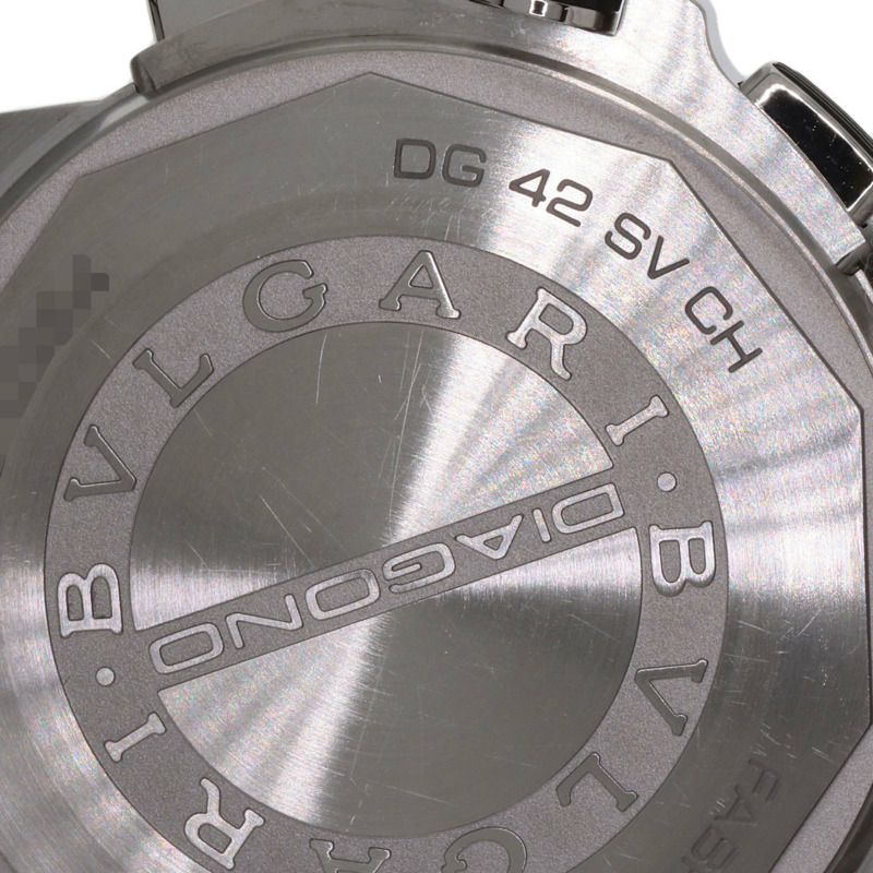 寶格麗 DG42SVCH Diagono 男士計時腕錶，精鋼錶殼搭配橡膠錶帶-24