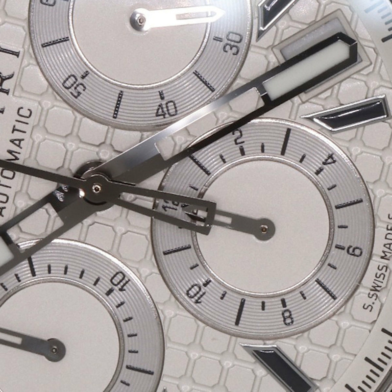 寶格麗 DG42SVCH Diagono 男士計時腕錶，精鋼錶殼搭配橡膠錶帶-25