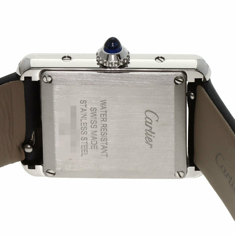 卡地亞 Tank Must de SM 鑽石腕錶 W4TA0016，不鏽鋼/皮革/鑽石，女款-6