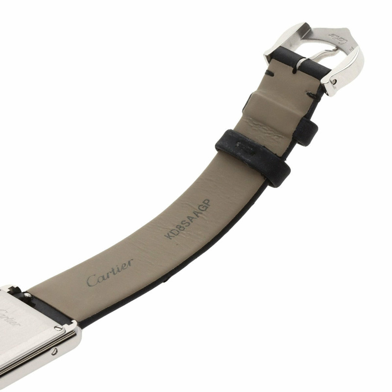 卡地亞 Tank Must de SM 鑽石腕錶 W4TA0016，不鏽鋼/皮革/鑽石，女款-11