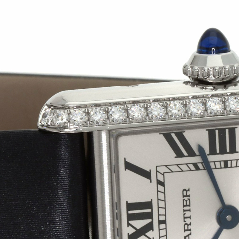 卡地亞 Tank Must de SM 鑽石腕錶 W4TA0016，不鏽鋼/皮革/鑽石，女款-12