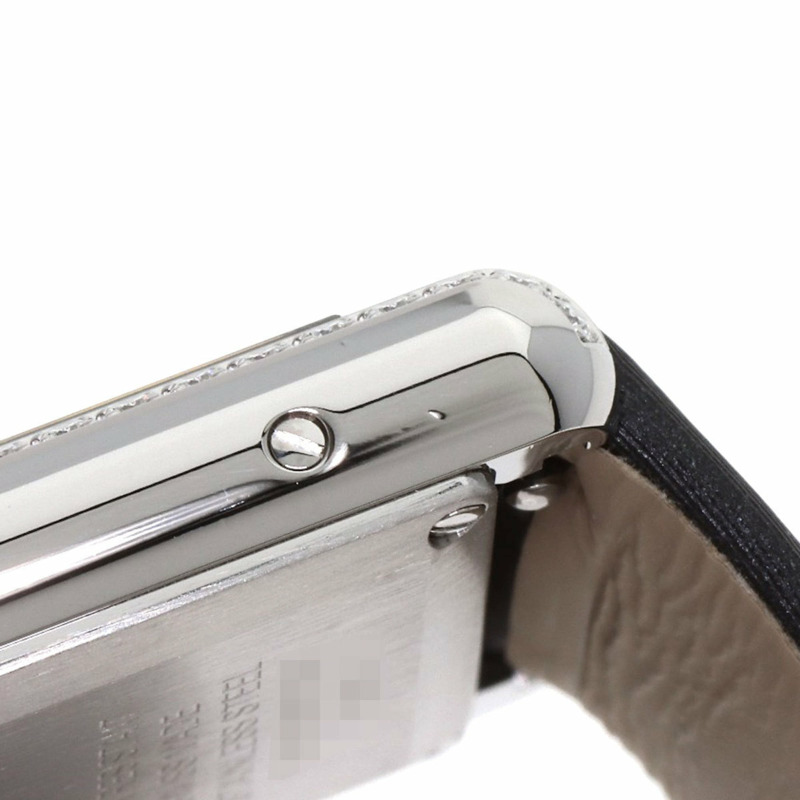 卡地亞 Tank Must de SM 鑽石腕錶 W4TA0016，不鏽鋼/皮革/鑽石，女款-15