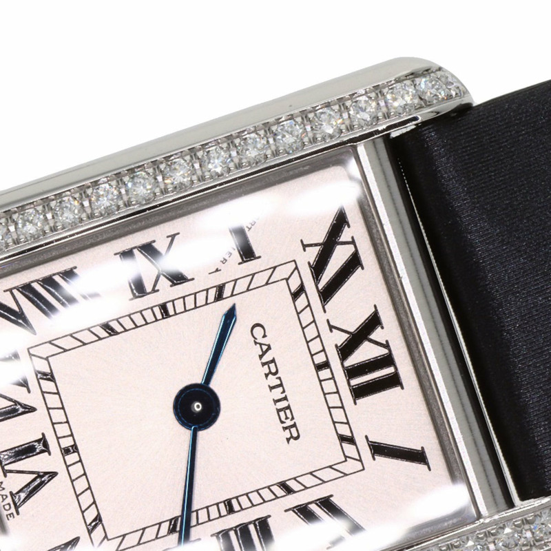 卡地亞 Tank Must de SM 鑽石腕錶 W4TA0016，不鏽鋼/皮革/鑽石，女款-18