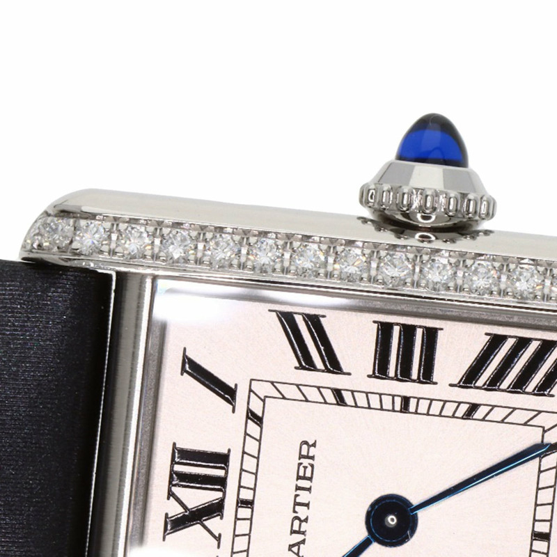 卡地亞 Tank Must de SM 鑽石腕錶 W4TA0016，不鏽鋼/皮革/鑽石，女款-22