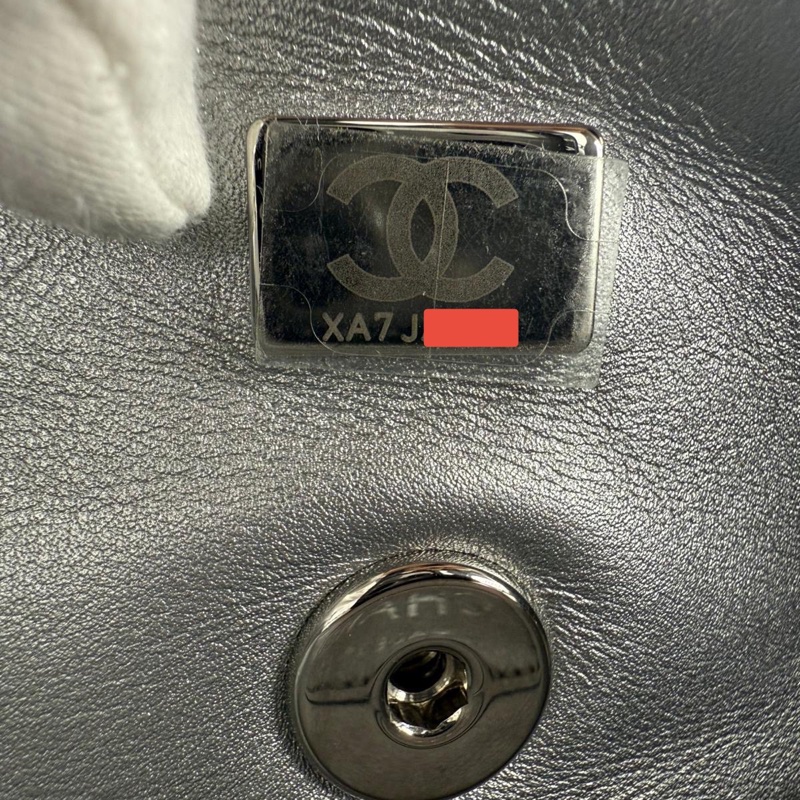 Chanel 2022 Rhinestone Strass & Metal Mini Flap Bag with Silver Tone Hardware-16