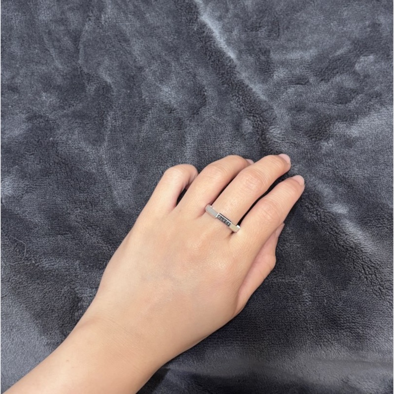 Gucci link to love 18K鉑金戒指-0