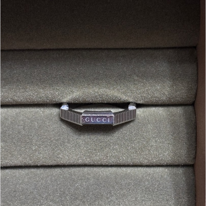 Gucci link to love 18K鉑金戒指-6