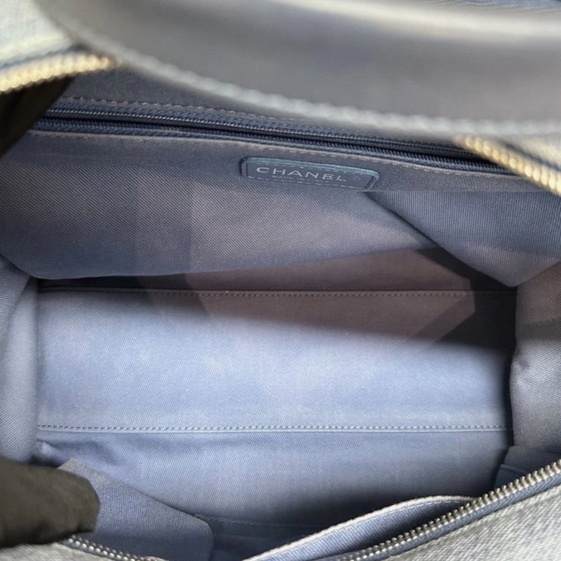 CHANEL丹寧牛仔tote沙灘包32*22*13 98新配件塵袋-3