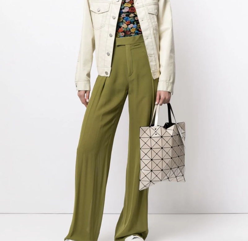 ISSEY MIYAKE 三宅一生 BAOBAO 經典6x6 亮面淡褐粉手提包✨-21