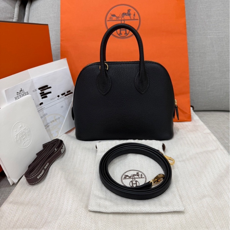 愛馬仕Hermes Mini bolide 黑金 K刻-0