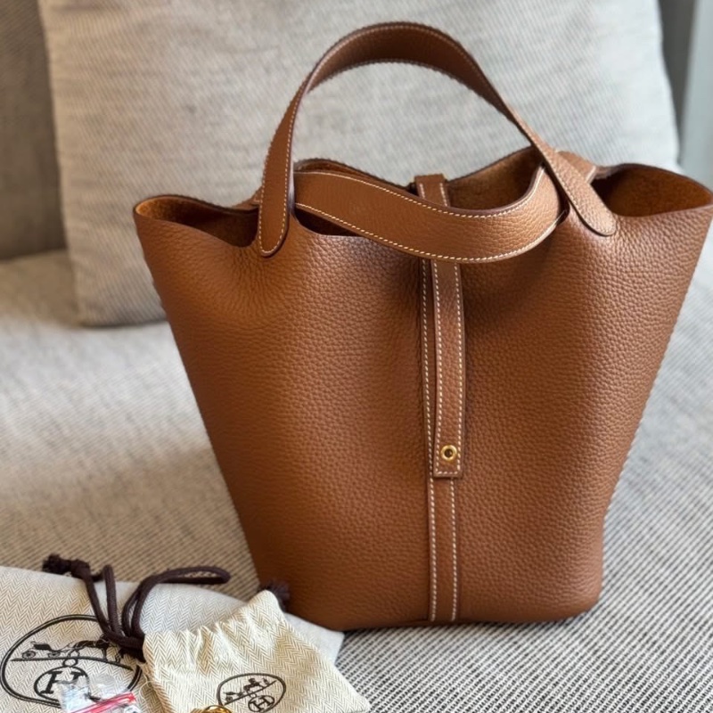 Hermes Picotin 22 金棕金扣 B刻-5