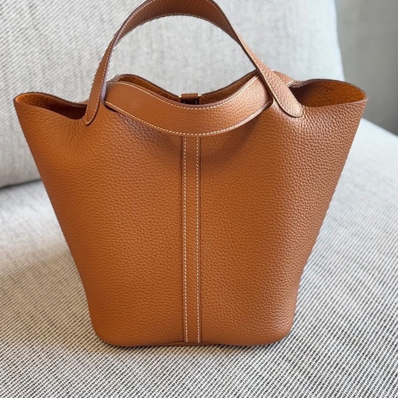 Hermes Picotin 22 金棕金扣 B刻-6