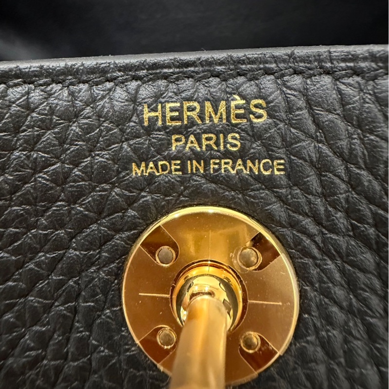 Hermes 愛馬仕 Mini Lindy 2代 黑金 W刻-20