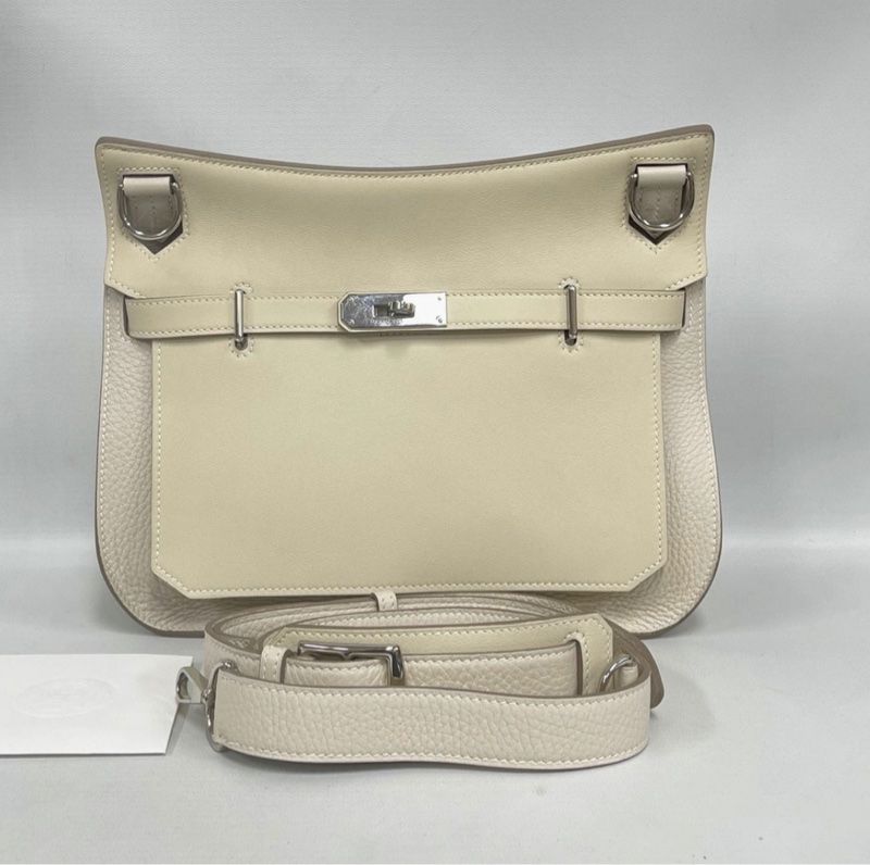 Hermes愛馬仕 Jypsiere 28 吉普賽28 白色銀扣 T刻-0