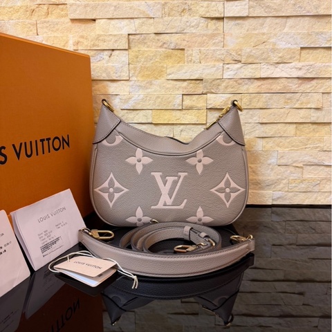 LV M46112 bagatelle大象灰壓花牛角包 手提包 斜背包