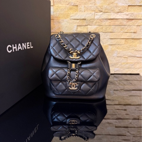 香奈兒CHANEL✨爆款duma雙肩包 黑金