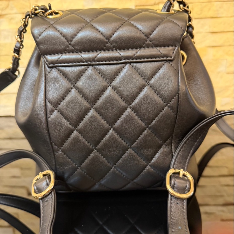 香奈兒CHANEL✨爆款duma雙肩包 黑金-7