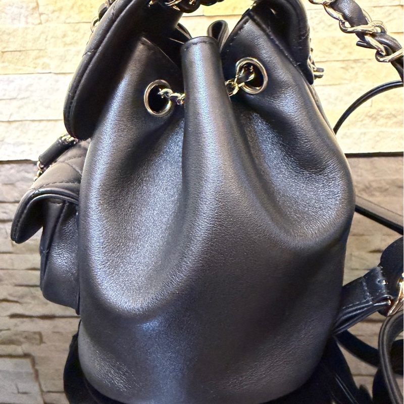 香奈兒CHANEL✨爆款duma雙肩包 黑金-9