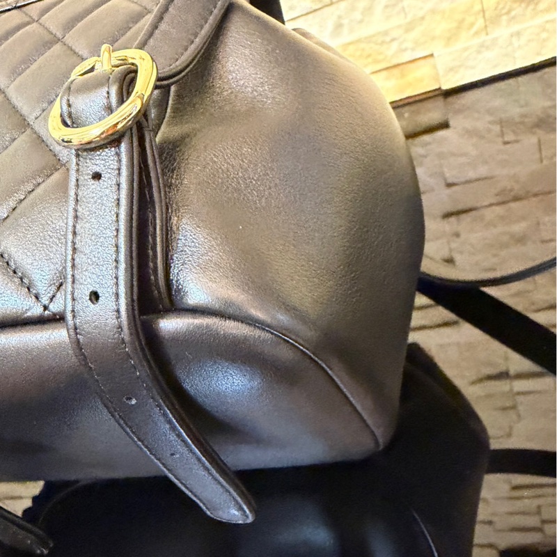 香奈兒CHANEL✨爆款duma雙肩包 黑金-12