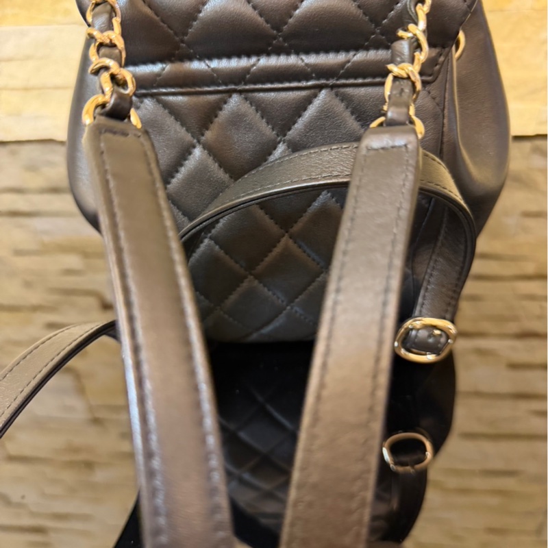 香奈兒CHANEL✨爆款duma雙肩包 黑金-23