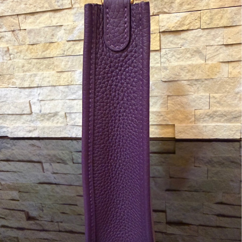 愛馬仕Hermes mini evelyne加侖紫金扣 W刻-9