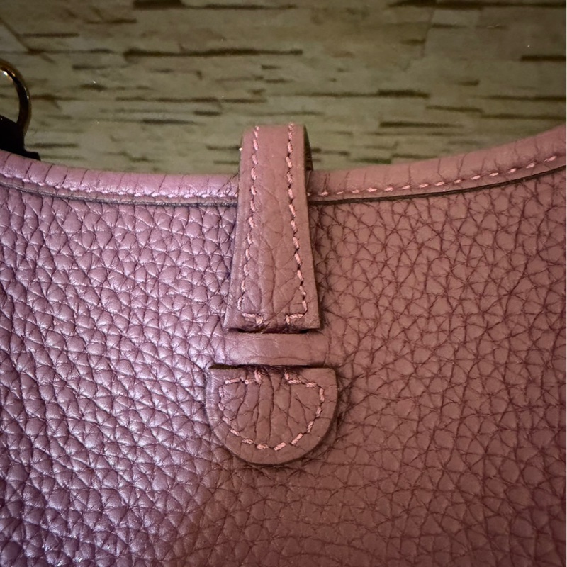 愛馬仕Hermes mini evelyne加侖紫金扣 W刻-17