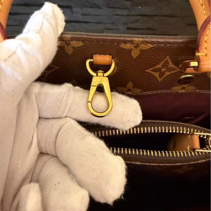 LV  經典MONTAIGNE  BB  系列三層  手提包  肩背包  斜背包  蒙田包  三用包-30