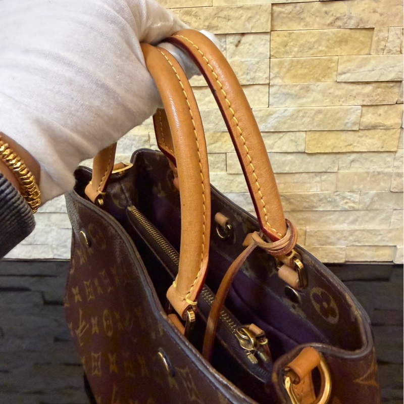 LV  經典MONTAIGNE  BB  系列三層  手提包  肩背包  斜背包  蒙田包  三用包-55