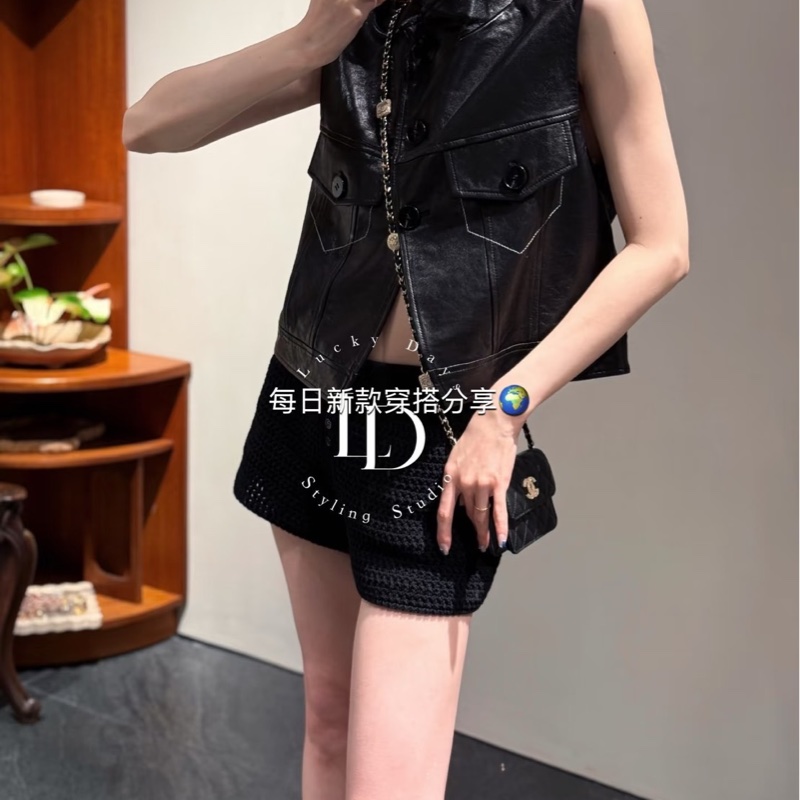 香奈兒Chanel浮雕雙C水鑽鏈條包 小廢包-1