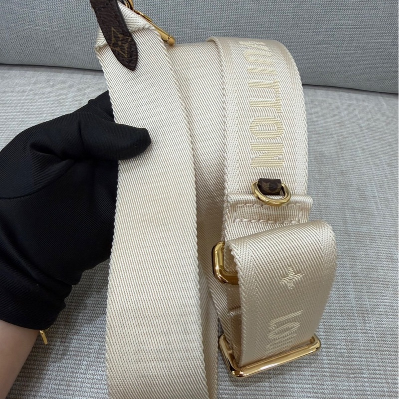 LV M46653 OnTheGo East West系列Reverse皮革飾邊帆布手提包 斜背包-35