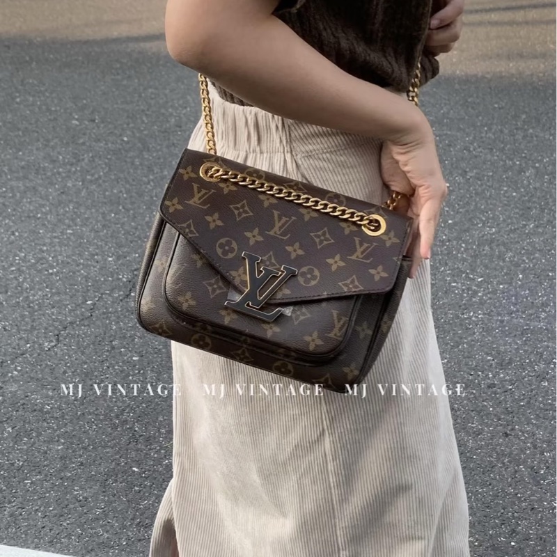 LV M45592經典 PASSY 系列 Monogram 帆布肩背包 斜背包-3