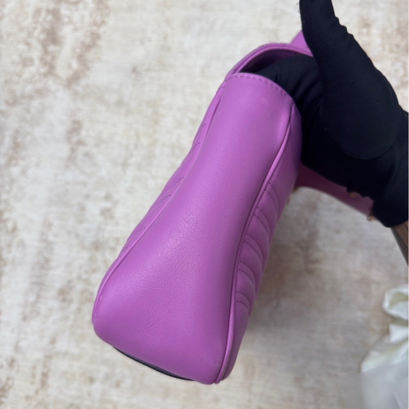 Gucci GG Marmont 馬蒙30 斜跨包 粉紫色-3