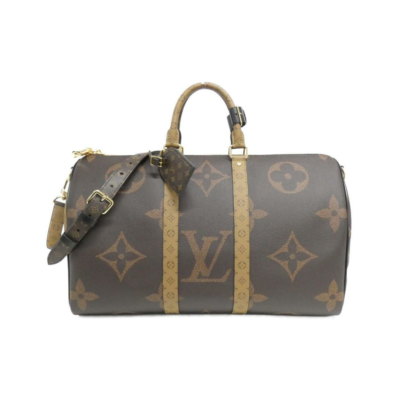 路易威登 Monogram Giant Reverse Keepall Bandouliere 45cm M47211 波士頓包-0