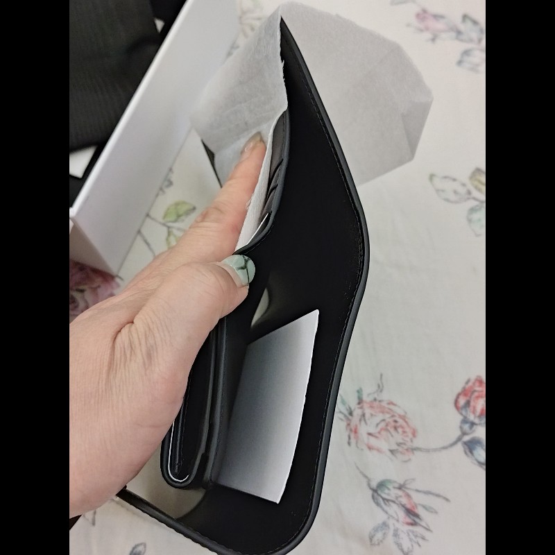 CELINE三折短夾（黑銀）-12