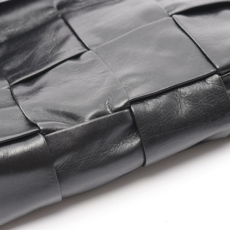 BOTTEGA VENETA Cassette Belt 腰包 651053 黑色皮革 二手 男士 BV-5