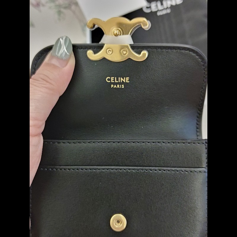 CELINE卡包（黑金）-16
