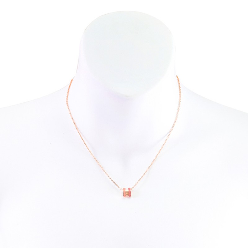 🌟全新🌟Mini pop h rocabar necklace項鍊|粉杏色/淡粉色
全新未使用品-4