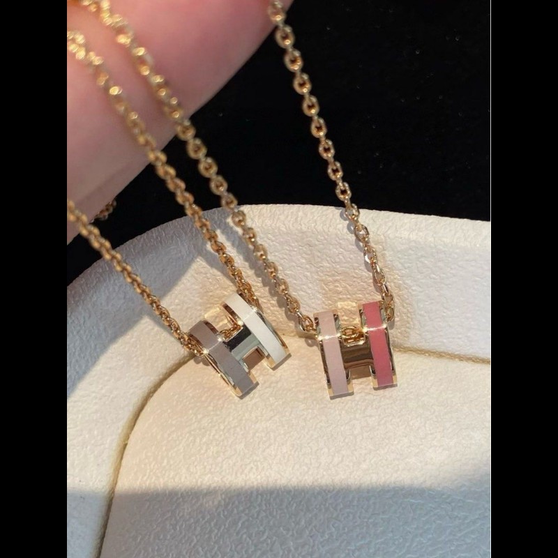 🌟全新🌟Mini pop h rocabar necklace項鍊|粉杏色/淡粉色
全新未使用品-5