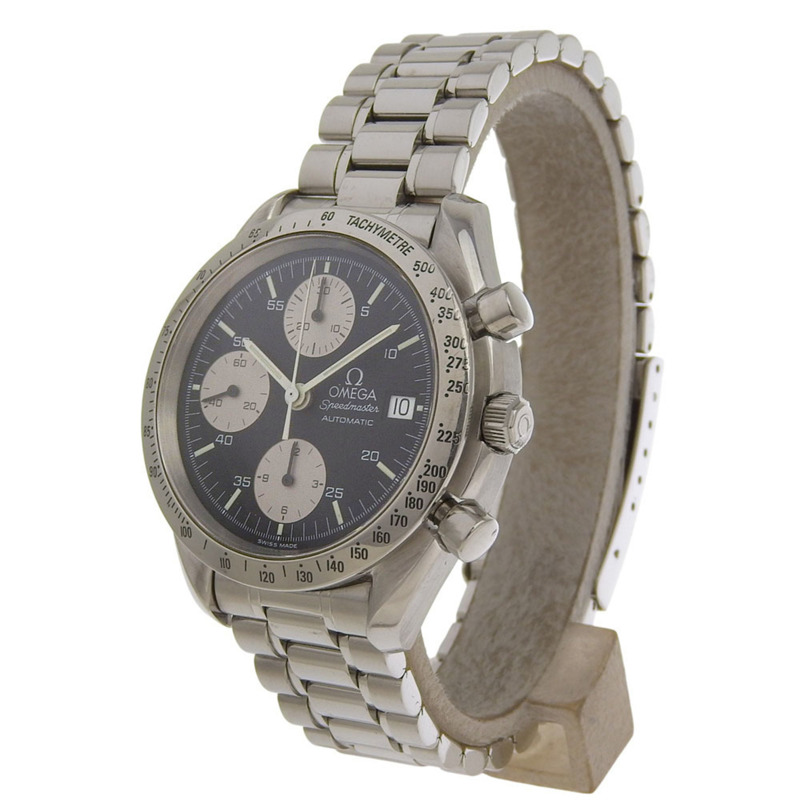 歐米茄超霸系列腕錶，1152型機芯，3511.50，不鏽鋼材質，自動計時碼錶，黑色錶盤，男款-1