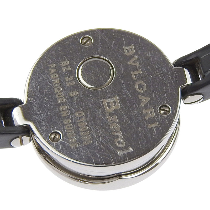 寶格麗 Bzero1 BZ22S 女士腕錶,不鏽鋼和橡膠錶帶,石英機芯,模擬顯示,黑色錶盤-5