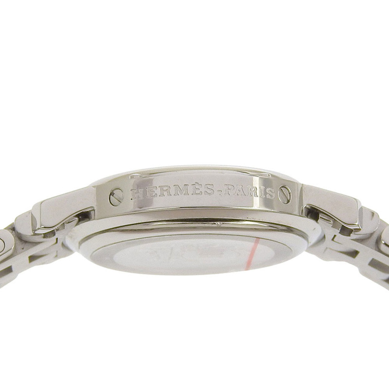 愛馬仕 Clipper 系列腕錶 CL4.210，不鏽鋼石英指針顯示，棕色錶盤，女士款-6