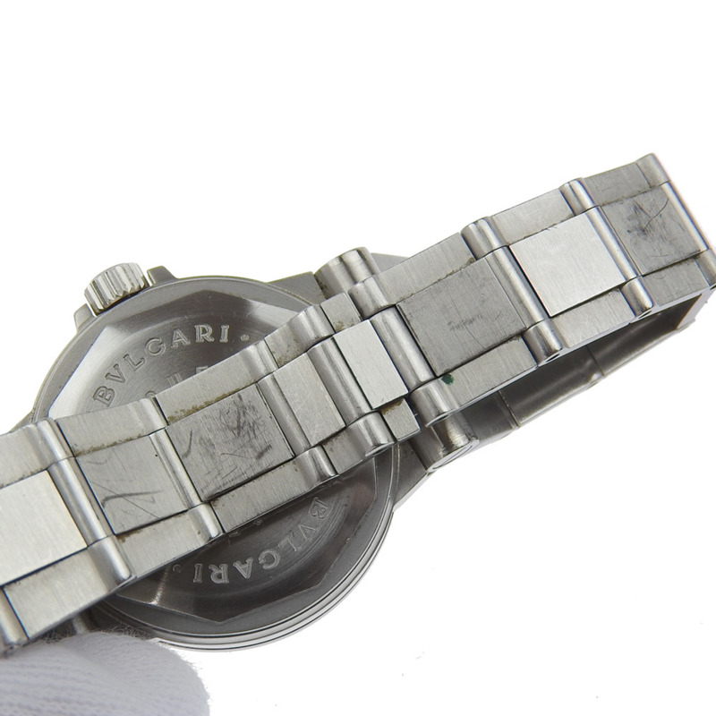 寶格麗 Diagono LCV29S 女士腕錶，精鋼自動機械指針顯示，黑色錶盤-9